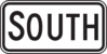 South Traffic Sign Clip Art
